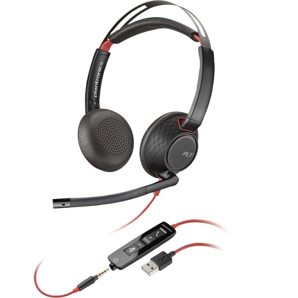 POLY Blackwire 5220 stereo USB-A-headset (bulk) (80R97A6) POLY Blackwire 5220 stereo USB-A-headset (bulk) (80R97A6)