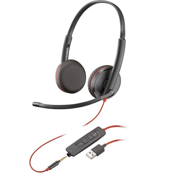 POLY Blackwire 3225 stereo USB-A-headset (bulk) (80S11A6) POLY Blackwire 3225 stereo USB-A-headset (bulk) (80S11A6)