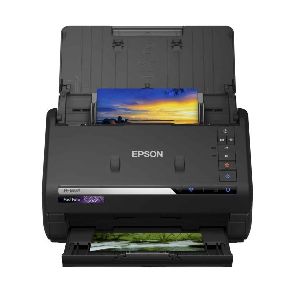 Epson FastFoto FF-680W snelle A4-fotoscanner met automatische invoer en Wi-Fi-connectiviteit (B11B237401)