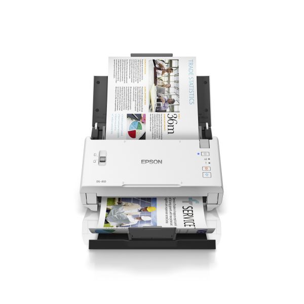 Epson WorkForce DS-410 compacte zakelijke sheet-fed A4-scanner met automatische documentinvoer voor 50 vellen en Document Capture Pro-software (B11B249401) Epson WorkForce DS-410 compacte zakelijke sheet-fed A4-scanner met automatische documentinvoer voor 50 vellen en Document Capture Pro-software (B11B249401)