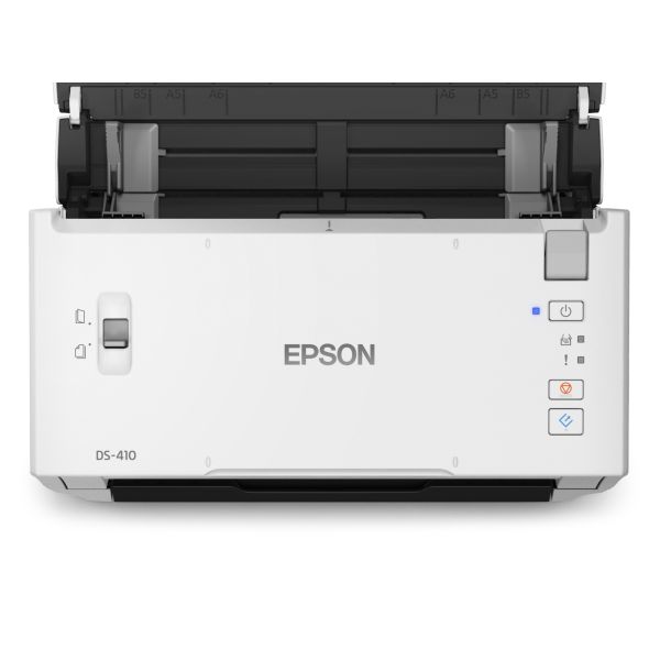 Epson WorkForce DS-410 compacte zakelijke sheet-fed A4-scanner met automatische documentinvoer voor 50 vellen en Document Capture Pro-software (B11B249401) Epson WorkForce DS-410 compacte zakelijke sheet-fed A4-scanner met automatische documentinvoer voor 50 vellen en Document Capture Pro-software (B11B249401)