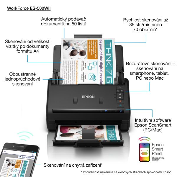 Epson WorkForce ES-500WII (B11B263401) Epson WorkForce ES-500WII (B11B263401)