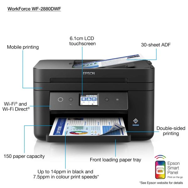Epson WorkForce WF-2880DWF (C11CG28406)