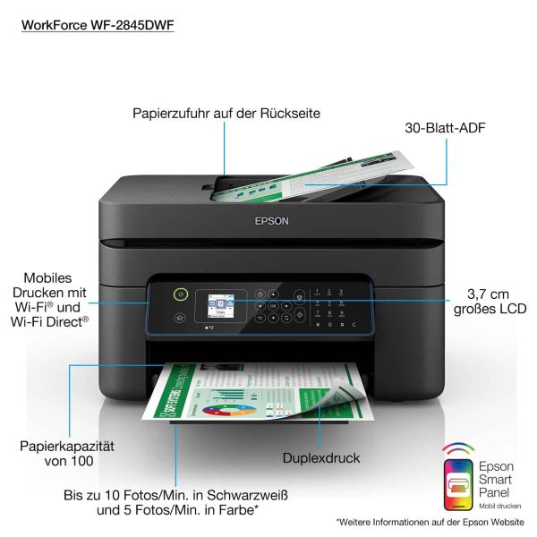 Epson WorkForce WF-2845DWF (C11CG30408)
