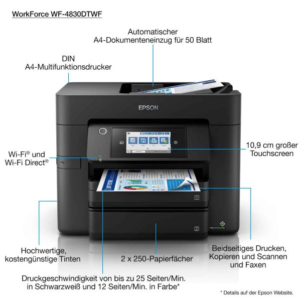 Epson WorkForce Pro WF-4830DTWF (C11CJ05402)