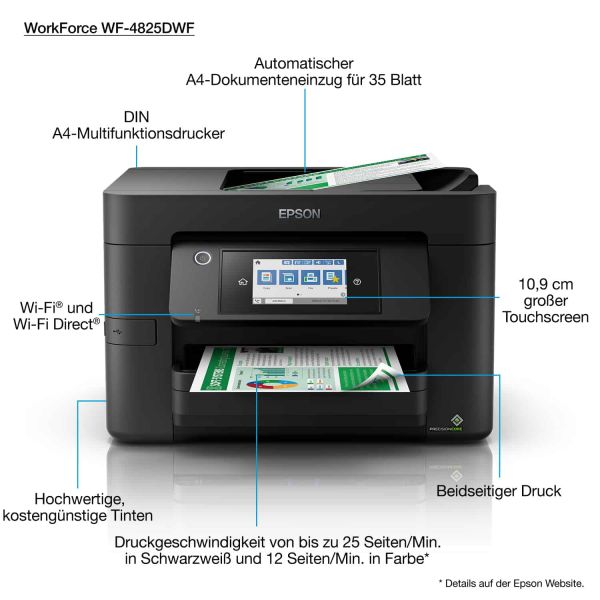 Epson WorkForce Pro WF-4825DWF (C11CJ06404)
