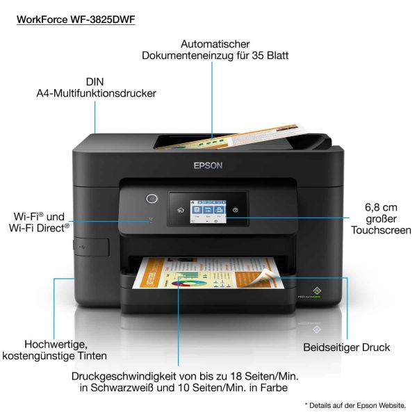 Epson WorkForce Pro WF-3825DWF (C11CJ07404)