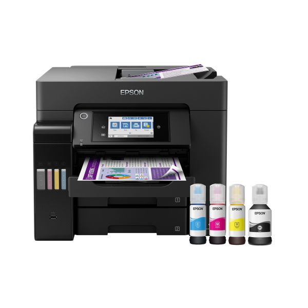 Epson EcoTank ET-5850 A4 multifunctionele Wi-Fi-printer met inkttank en fax (C11CJ29401) Epson EcoTank ET-5850 A4 multifunctionele Wi-Fi-printer met inkttank en fax (C11CJ29401)