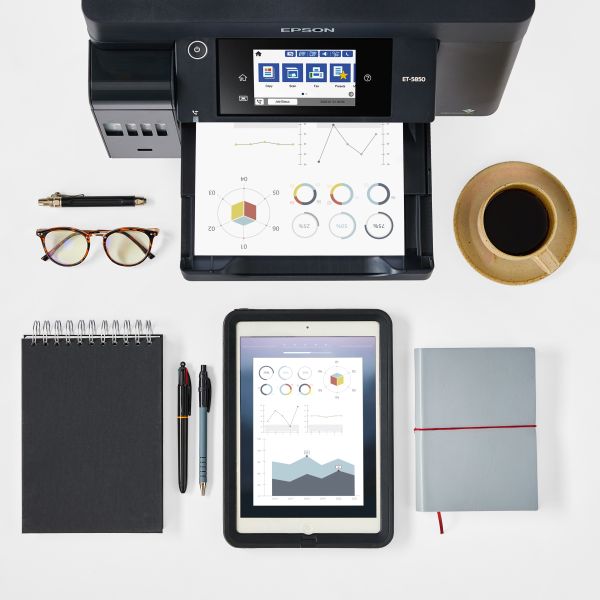 Epson EcoTank ET-5800 A4 multifunctionele Wi-Fi-printer met inkttank en fax (C11CJ30401) Epson EcoTank ET-5800 A4 multifunctionele Wi-Fi-printer met inkttank en fax (C11CJ30401)
