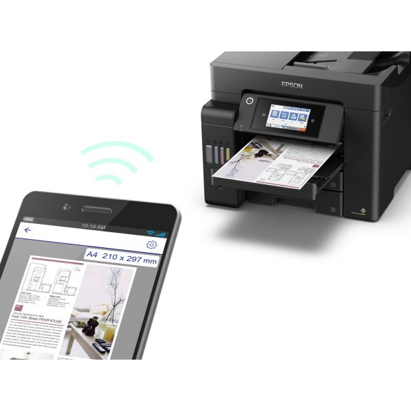Epson EcoTank ET-5800 A4 multifunctionele Wi-Fi-printer met inkttank en fax (C11CJ30401) Epson EcoTank ET-5800 A4 multifunctionele Wi-Fi-printer met inkttank en fax (C11CJ30401)