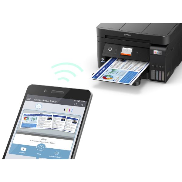 Epson EcoTank ET-4850 A4 multifunctionele Wi-Fi-printer met inkttank, inclusief tot 3 jaar inkt (C11CJ60402)