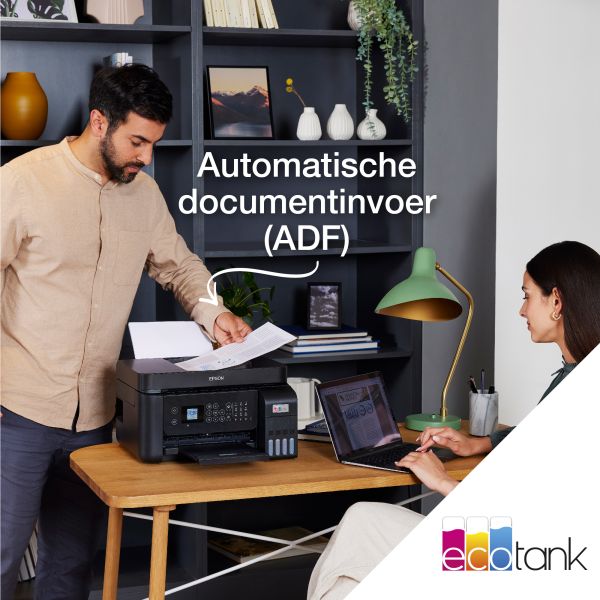 Epson EcoTank ET-4850 A4 multifunctionele Wi-Fi-printer met inkttank, inclusief tot 3 jaar inkt (C11CJ60402)