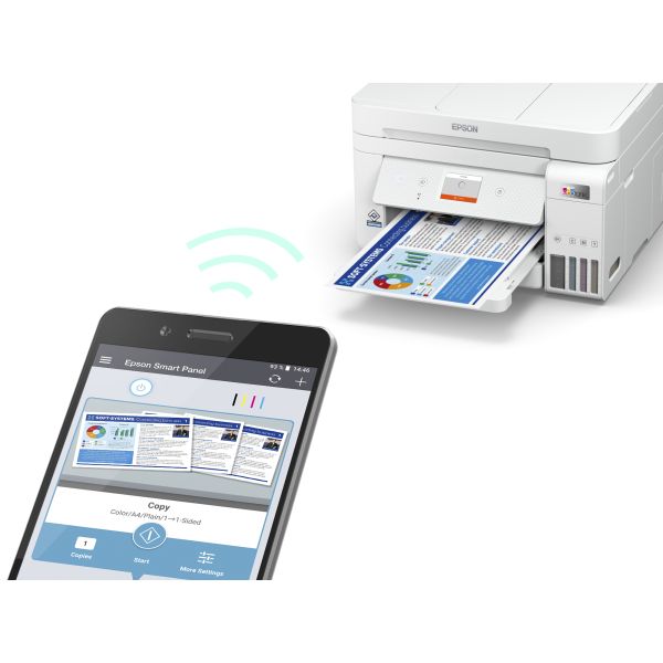 Epson EcoTank ET-4856 A4 multifunctionele Wi-Fi-printer met inkttank, inclusief tot 3 jaar inkt (C11CJ60407) Epson EcoTank ET-4856 A4 multifunctionele Wi-Fi-printer met inkttank, inclusief tot 3 jaar inkt (C11CJ60407)