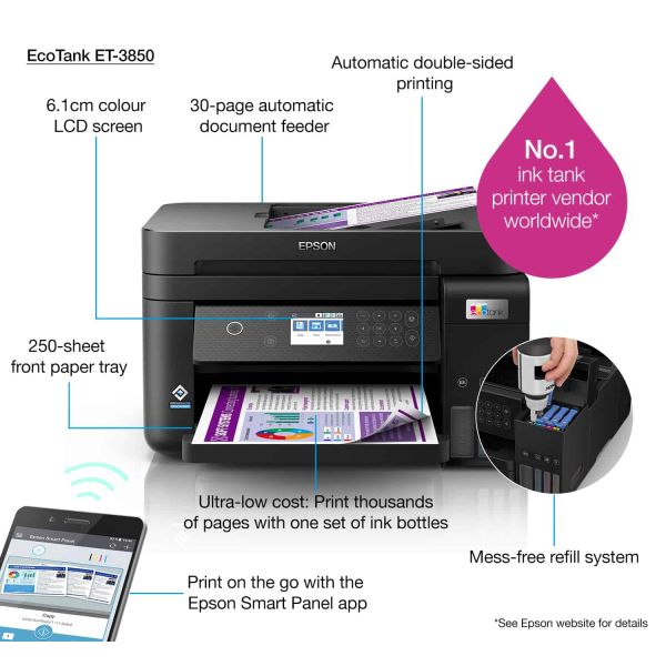 Epson EcoTank ET-3850 (C11CJ61402)