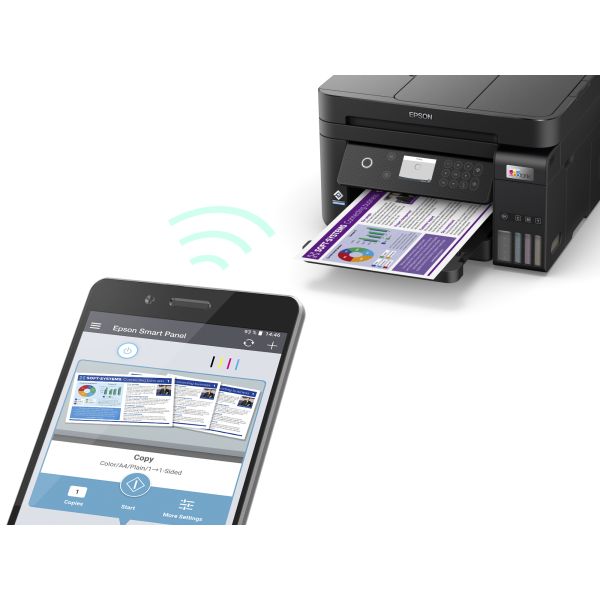 Epson EcoTank ET-3850 A4 multifunctionele Wi-Fi-printer met inkttank, inclusief tot 3 jaar inkt (C11CJ61402) Epson EcoTank ET-3850 A4 multifunctionele Wi-Fi-printer met inkttank, inclusief tot 3 jaar inkt (C11CJ61402)