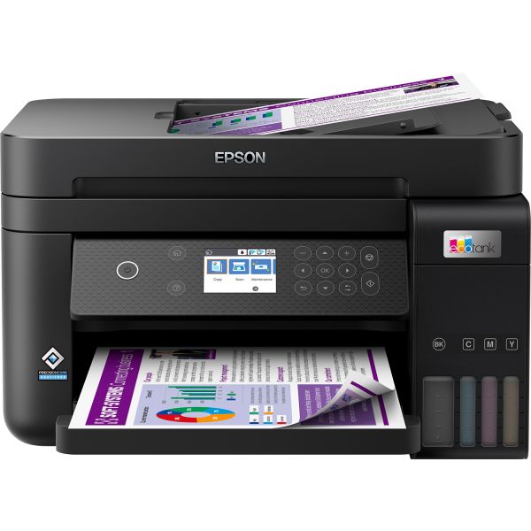 Epson EcoTank ET-3850 A4 multifunctionele Wi-Fi-printer met inkttank, inclusief tot 3 jaar inkt (C11CJ61402)