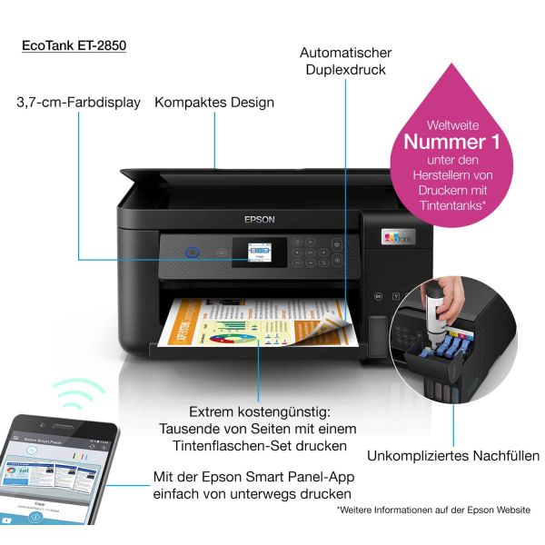 Epson EcoTank ET-2850 (C11CJ63405)