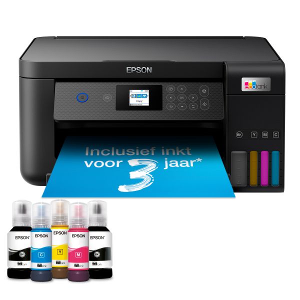 Epson EcoTank ET-2850 A4 multifunctionele Wi-Fi-printer met inkttank, inclusief tot 3 jaar inkt (C11CJ63405)