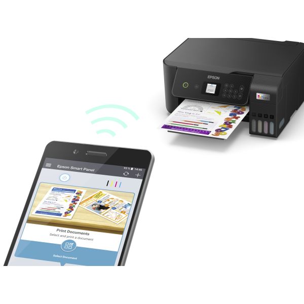 Epson EcoTank ET-2821 A4 multifunctionele Wi-Fi-printer met inkttank, inclusief tot 3 jaar inkt (C11CJ66405)