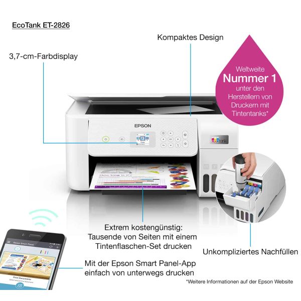 Epson EcoTank ET-2826 (C11CJ66406)