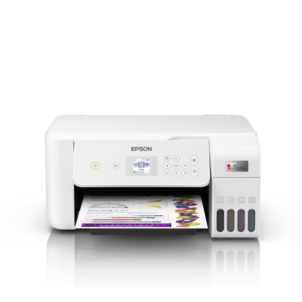 Epson EcoTank ET-2826 A4 multifunctionele Wi-Fi-printer met inkttank, inclusief tot 3 jaar inkt (C11CJ66406)