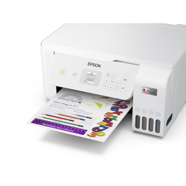 Epson EcoTank ET-2826 A4 multifunctionele Wi-Fi-printer met inkttank, inclusief tot 3 jaar inkt (C11CJ66406)