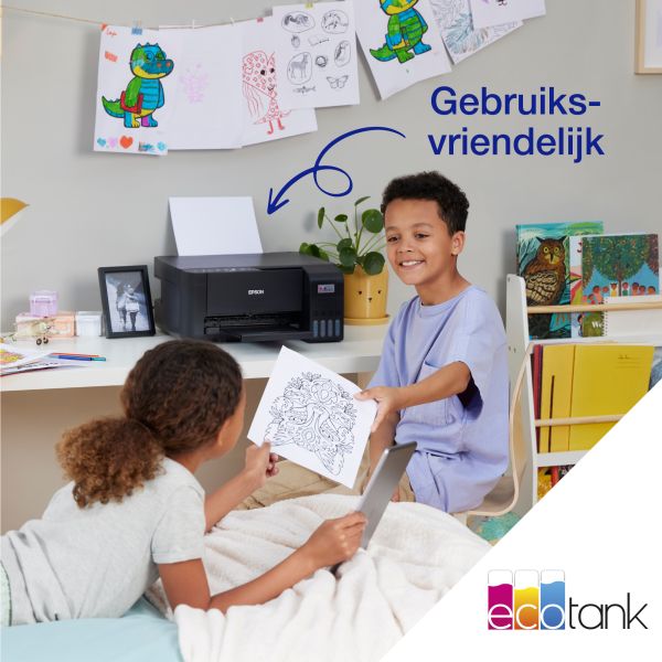 Epson EcoTank ET-2811 A4 multifunctionele Wi-Fi-printer met inkttank, inclusief tot 3 jaar inkt (C11CJ67404) Epson EcoTank ET-2811 A4 multifunctionele Wi-Fi-printer met inkttank, inclusief tot 3 jaar inkt (C11CJ67404)