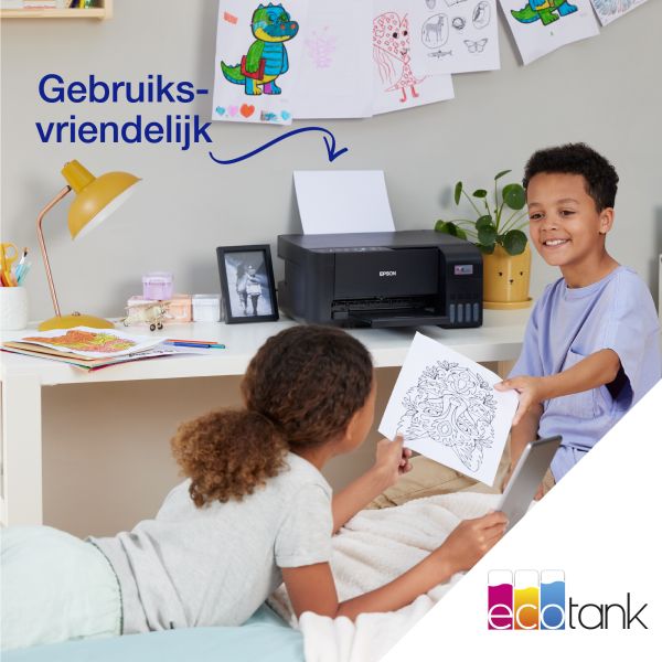 Epson EcoTank ET-2815 A4 multifunctionele Wi-Fi-printer met inkttank, inclusief tot 3 jaar inkt (C11CJ67417)