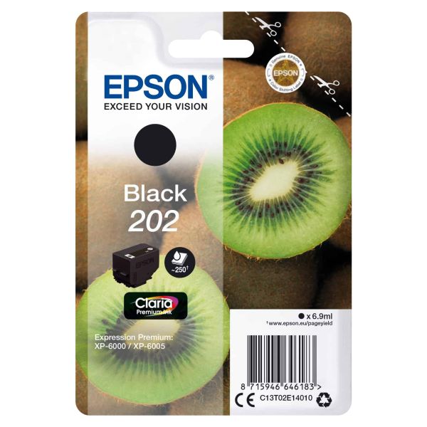 Epson Kiwi Singlepack Black 202 Claria Premium Ink (C13T02E14020) Epson Kiwi Singlepack Black 202 Claria Premium Ink (C13T02E14020)