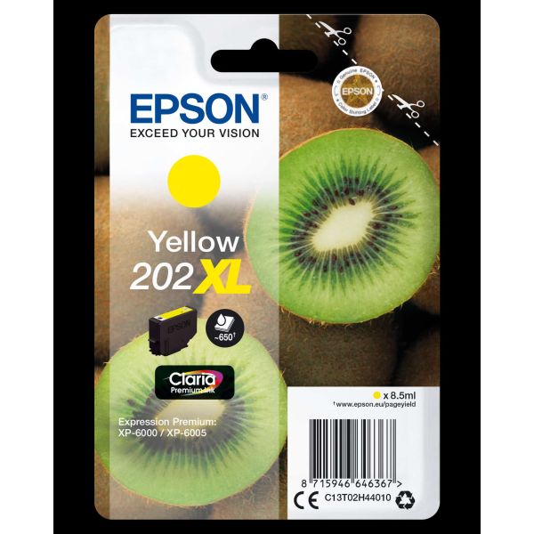 Epson Kiwi Singlepack Yellow 202XL Claria Premium Ink (C13T02H44010) Epson Kiwi Singlepack Yellow 202XL Claria Premium Ink (C13T02H44010)