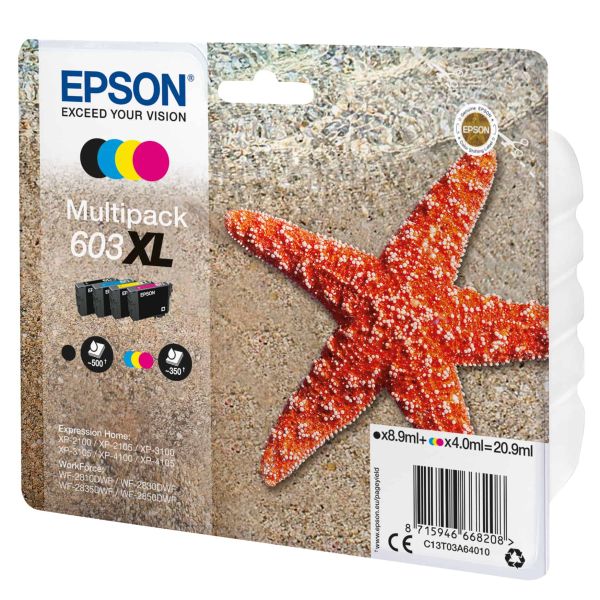 Epson Multipack 4-colours 603XL Ink (C13T03A64020)