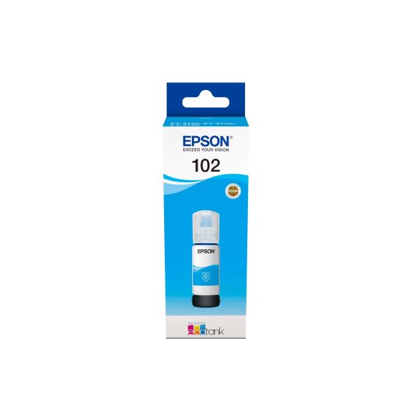 Epson 102 EcoTank Cyan ink bottle (C13T03R240) Epson 102 EcoTank Cyan ink bottle (C13T03R240)