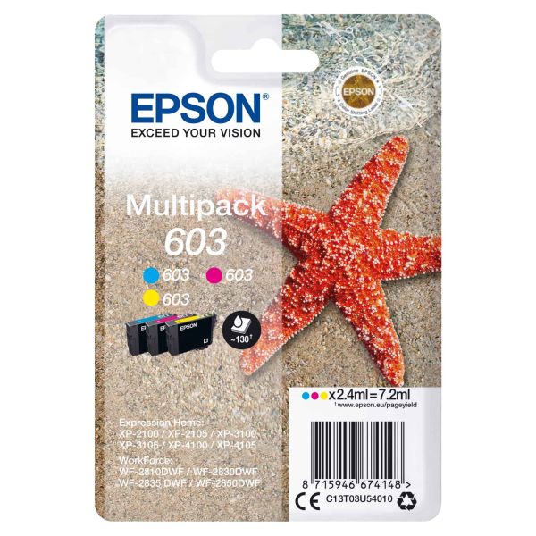 Epson Multipack 3-colours 603 Ink (C13T03U54010) Epson Multipack 3-colours 603 Ink (C13T03U54010)