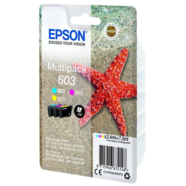 Epson Multipack 3-colours 603 Ink (C13T03U54010)