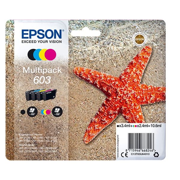 Epson Multipack 4-colours 603 Ink (C13T03U64010) Epson Multipack 4-colours 603 Ink (C13T03U64010)