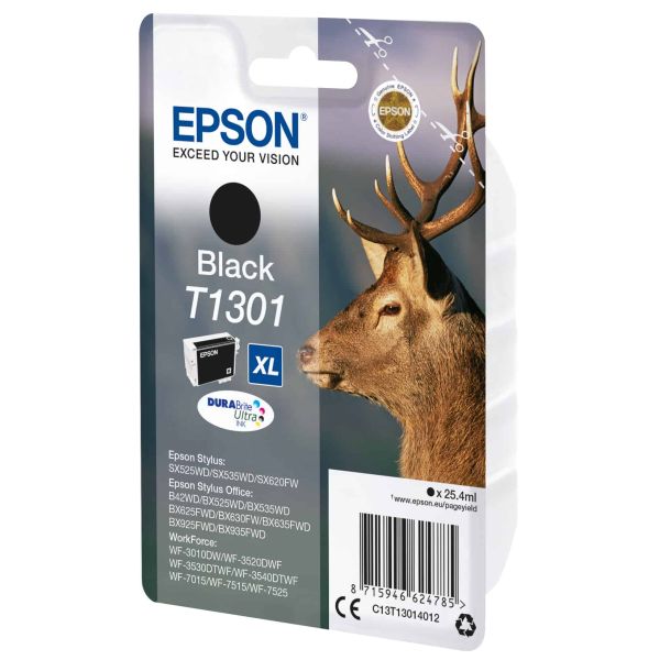 Epson Stag inktpatroon Black T1301 DURABrite Ultra Ink (C13T13014022)