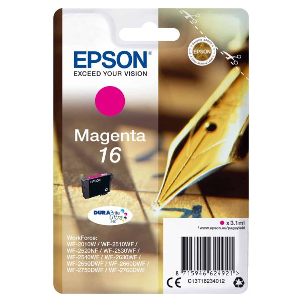 Epson Pen and crossword Singlepack Magenta 16 DURABrite Ultra Ink (C13T16234022) Epson Pen and crossword Singlepack Magenta 16 DURABrite Ultra Ink (C13T16234022)