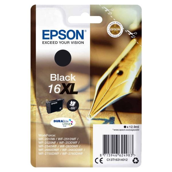 Epson Pen and crossword Singlepack Black 16XL DURABrite Ultra Ink (C13T16314012) Epson Pen and crossword Singlepack Black 16XL DURABrite Ultra Ink (C13T16314012)
