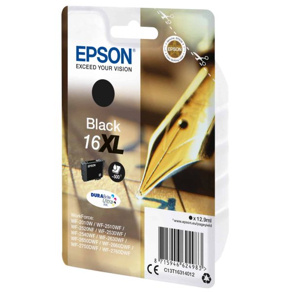 Epson Pen and crossword Singlepack Black 16XL DURABrite Ultra Ink (C13T16314012)