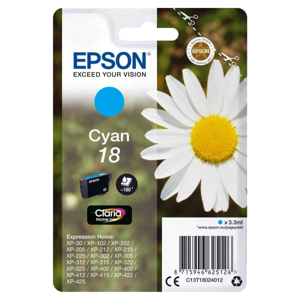Epson Daisy Claria Home Ink-reeks (C13T18024012) Epson Daisy Claria Home Ink-reeks (C13T18024012)