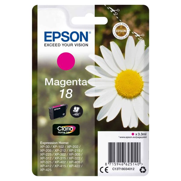 Epson Daisy Claria Home Ink-reeks (C13T18034022) Epson Daisy Claria Home Ink-reeks (C13T18034022)