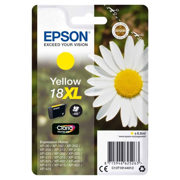 Epson Daisy Claria Home Ink-reeks (C13T18144022) Epson Daisy Claria Home Ink-reeks (C13T18144022)