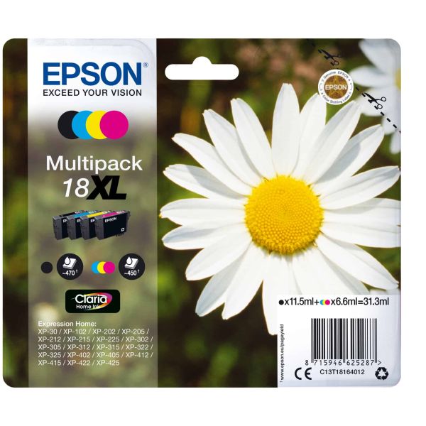 Epson Daisy Claria Home Ink-reeks (C13T18164022) Epson Daisy Claria Home Ink-reeks (C13T18164022)