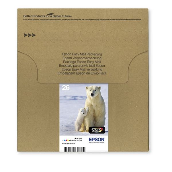 Epson Polar bear Multipack 4-colours 26 EasyMail (C13T26164511)
