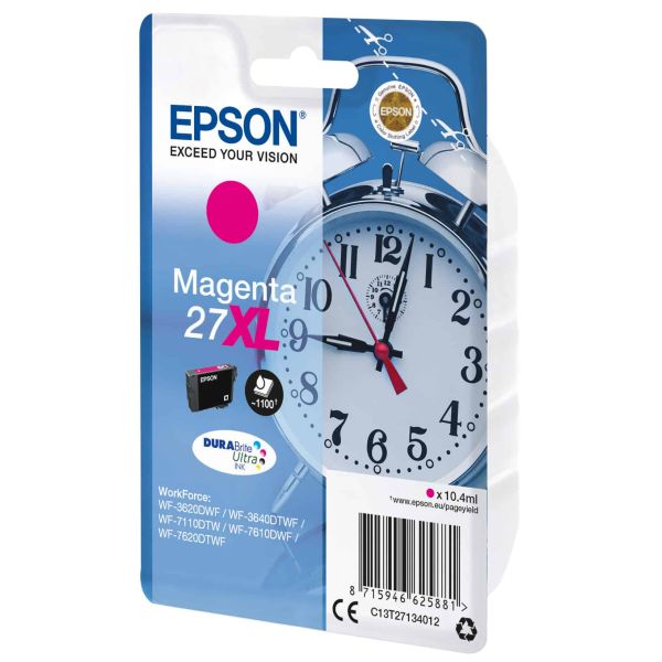 Epson Alarm clock Singlepack Magenta 27XL DURABrite Ultra Ink (C13T27134022)