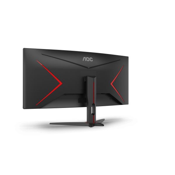 AOC G2 CU34G2XE/BK LED display 86,4 cm (34") 3440 x 1440 Pixels Wide Quad HD LCD Zwart, Rood (CU34G2XE/BK)