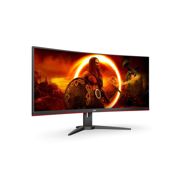 AOC G2 CU34G2XE/BK LED display 86,4 cm (34") 3440 x 1440 Pixels Wide Quad HD LCD Zwart, Rood (CU34G2XE/BK)