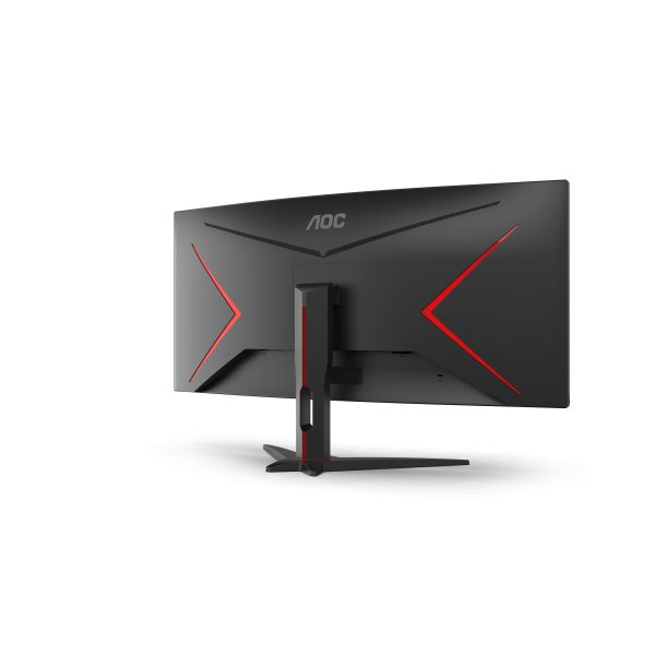 AOC G2 CU34G2XE/BK LED display 86,4 cm (34") 3440 x 1440 Pixels Wide Quad HD LCD Zwart, Rood (CU34G2XE/BK)