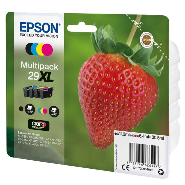 Epson Strawberry Multipack 4-colours 29XL Claria Home Ink (C13T29964012)