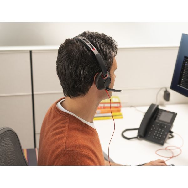 HP Poly Blackwire 5220 stereo USB-C-headset + 3,5 mm stekker + USB-C/A-adapter (bulk) (8X231A6) HP Poly Blackwire 5220 stereo USB-C-headset + 3,5 mm stekker + USB-C/A-adapter (bulk) (8X231A6)